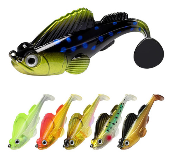 Señuelos De Pesca Suaves, Cabeza De Jig Pre-armada De 15cm 0