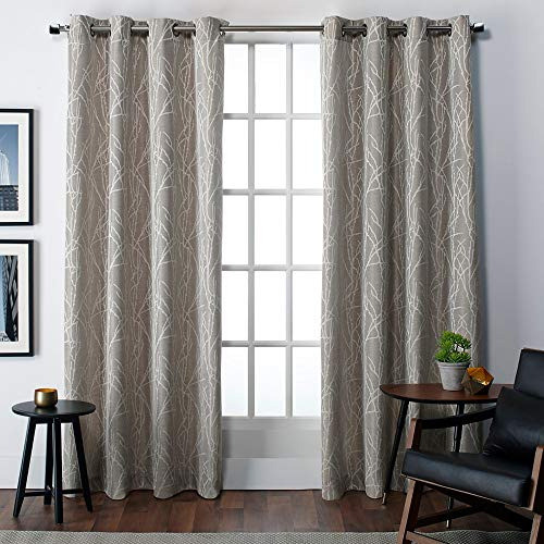 Exclusive Home Cortina Imitacin De Lino, Paneles Superiores 0