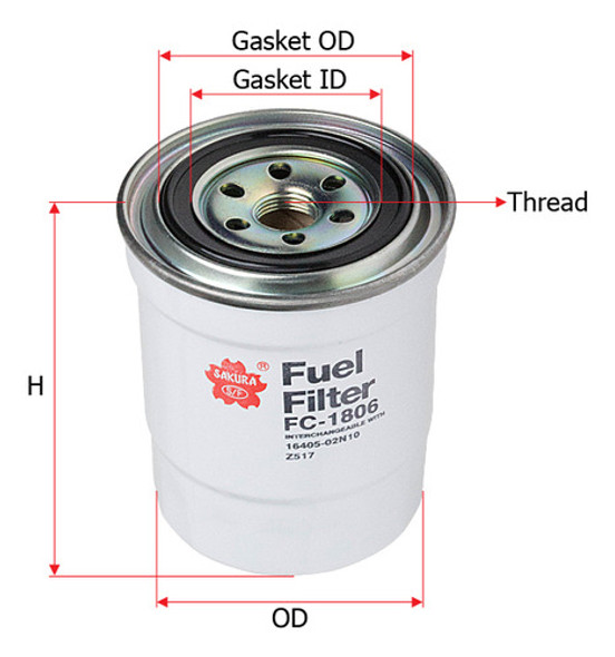 Filtro Gasoil Nissan Frontier D22 (np300) (4wd) 2.7 Td Diese 0