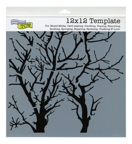 Crafters Workshop 499989 Plantilla, 12 X 12 Pulgadas, Ramas 0