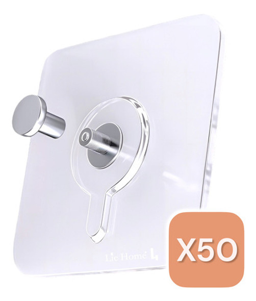 50 Ganchos Tornillo Metal Adhesivos Transparentes Colgar Lh 1 50 Ganchos Tornillo Metal Adhesivos Transparentes Colgar Lh 1