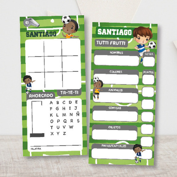 20 Juegos Souvenirs Borrables Personalizados Fútbol 0