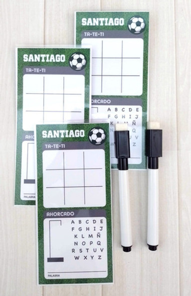 20 Juegos Souvenirs Borrables Personalizados Fútbol 1