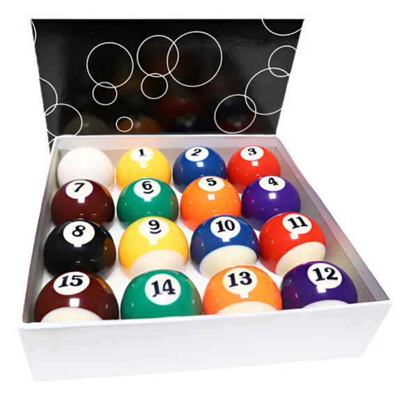 Nueva Piscina Bolas Puntos Rayas Juegos Billar Bolas De Bill 0