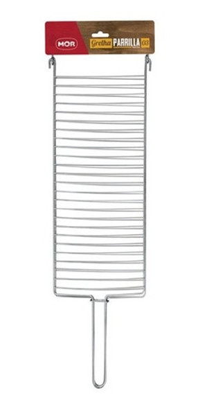 Rejilla Parrilla Doble Para Parrillero  Asado Mor 81x27cm 0