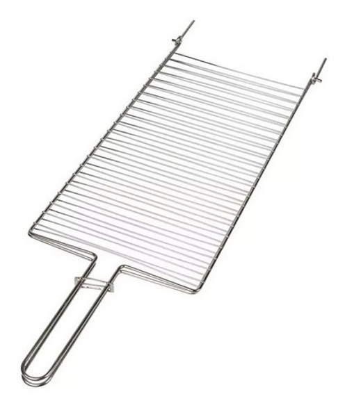 Rejilla Parrilla Doble Para Parrillero  Asado Mor 81x27cm 1
