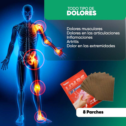 Parche Herbal Alivio Del Dolor Para Extremidades 1