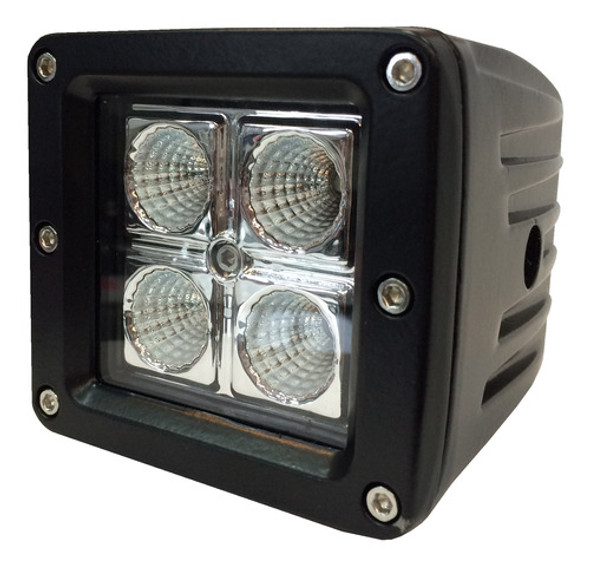 Faro Auxiliar 4 Led Cuadrado 16w Moto Cuatri 4x4 Potencia 1 Faro Auxiliar 4 Led Cuadrado 16w Moto Cuatri 4x4 Potencia 1