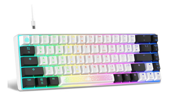 Manbasnake Mk14 60% Teclado Mecánico Para Juegos, Mini Tecla 0