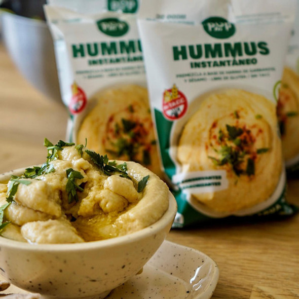 Premezcla Hummus Instantáneo Vegano 40 Porciones Natural Pop 1