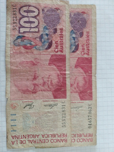 Billete De Cien Australes 0
