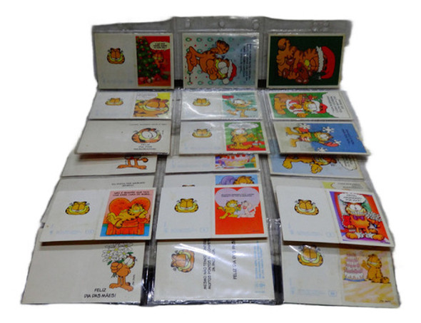 Mini Cartinhas Garfield Anos 90 Com 21 Unidades Antigo 0
