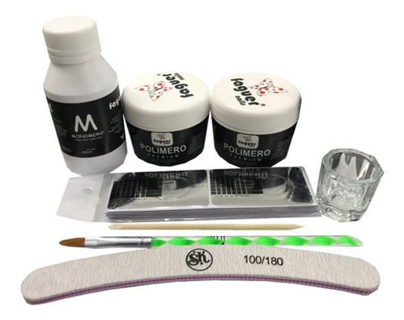 Kit Completo Uñas Acrilicas Esculpidas Profesional. Faguer 0
