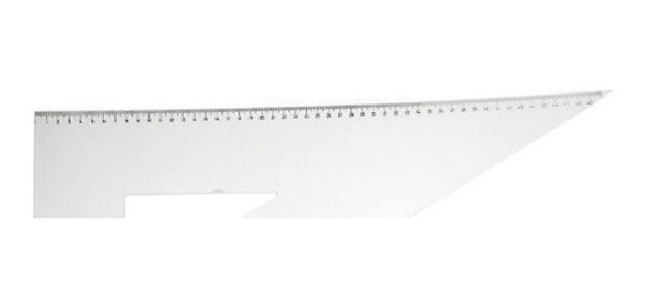 Escuadra Milimetrada De Acrílico 50cm 1 Escuadra Milimetrada De Acrílico 50cm 1