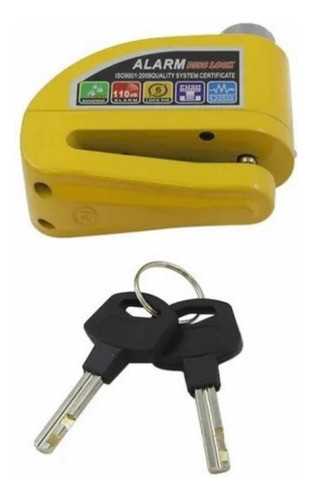 Candado Disco Freno Tranca Alarma Moto/bicicleta -thormoto- 1