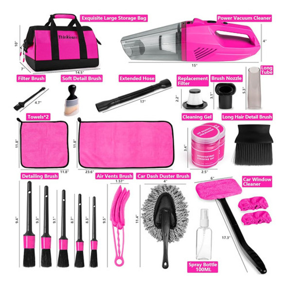 Kit De Detalles De Aspiradora De Automóvil Thinklearn, Kit D 1