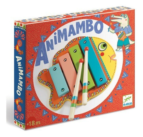 Xilofon Madera Pez Instrumento Musical Djeco 1