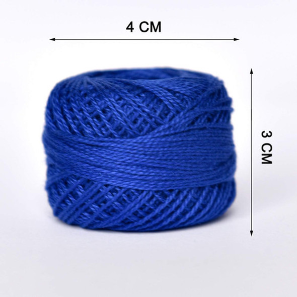 Hilo De Crochet Serie Azul Claro, Tamaño 8, 10 Bolas 1