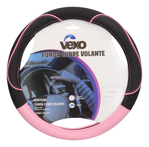 Cubrevolante Negro/rosa Universal 50/20 (diam.38) Cool Line 0
