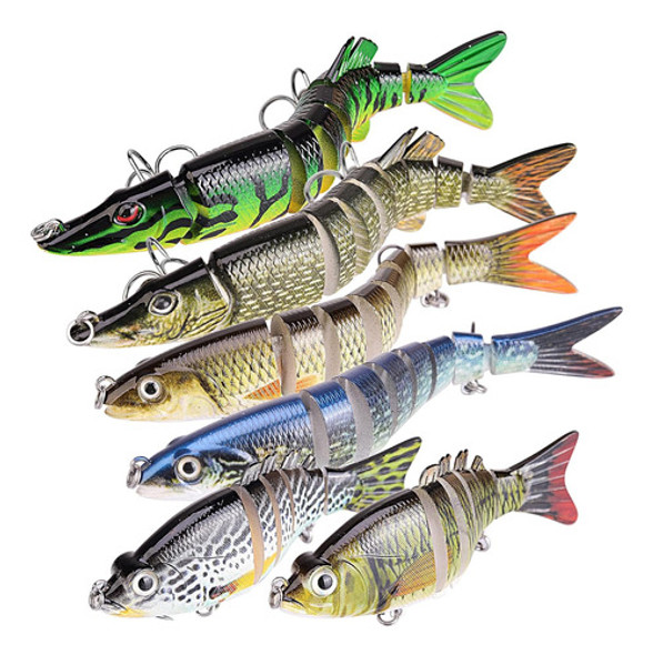 Señuelos Pesca Diferentes Tamaño X6 Unidades. Regalo Pesca 0