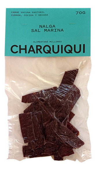 Charquiqui Pack X6 Pastura Sal Marina Nalga 125 Grs (jerky) 1