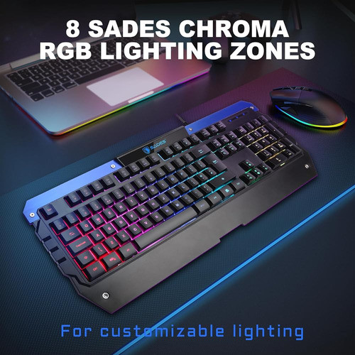 Teclado Y Mouse Para Juegos Sades Battle Ram: Rgb Retroilumi 1