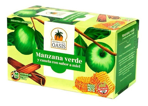 Infusión De Manzana, Miel & Canela Oasis 0