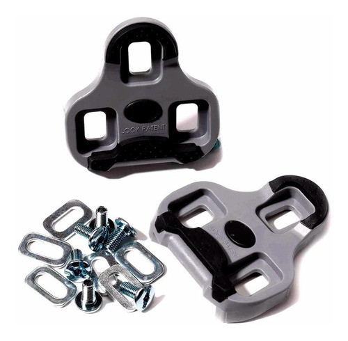 Taco Ciclismo Speed Look Kéo Grip 4,5° Graus Flutuação Cinza 1