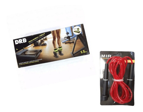 Combo Gym!!! Pesas Tobilleras Muñequeras 1.5kg + Soga Cuerda 0