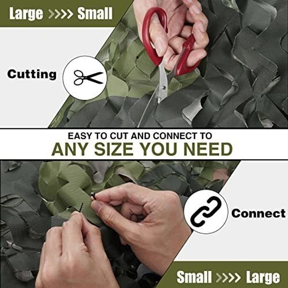 Red De Camuflaje Para Caza Deco Sombra 3x3m Camuflado Milit 1