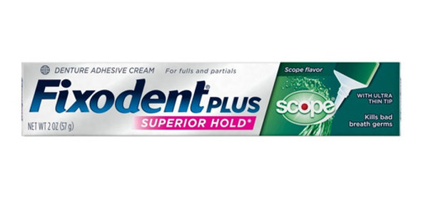 Fixodent Adhesivo Para Prótesis Dental 57 Grs Con Scope 0