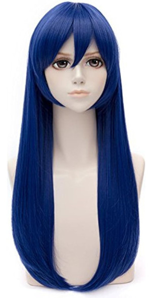 Cosplaza Deep Blue Recta Larga Cosplay Peluca Anime Full Pel 0