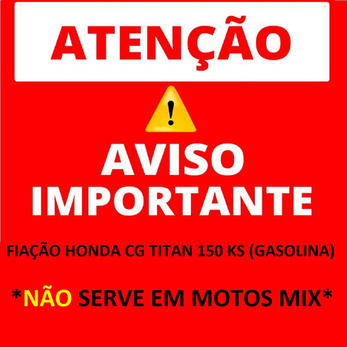 Fiação Principal Chicote Titan 150 Ks Pedal Partida Injeção 1