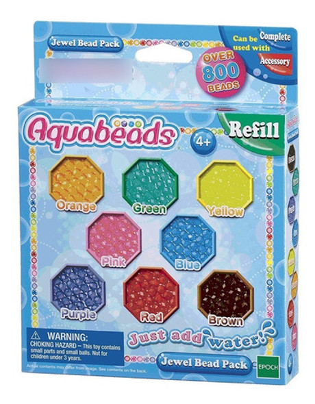 Juego Aquabeads Set 800 Cuentas De Color Jewel Bead Infantil 0