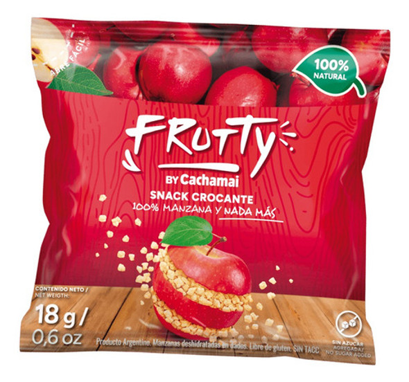 Pack X 4 Snack Manzana Roja Deshidratada Frutty 18gr X 10uni 0 Pack X 4 Snack Manzana Roja Deshidratada Frutty 18gr X 10uni 0