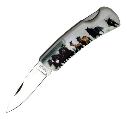 Cuchillo/navaja De Bolsillo Plegable 3,5'' - Caballos 0
