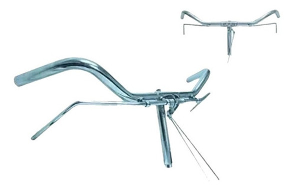 Manubrio Bicicleta Tipo Inglesa Cromado Con Frenos Completo 1 Manubrio Bicicleta Tipo Inglesa Cromado Con Frenos Completo 1