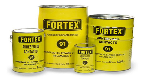 Cemento 91 X 1 Lts Adhesivo Cuero Enchapado Pegamento Fortex 0