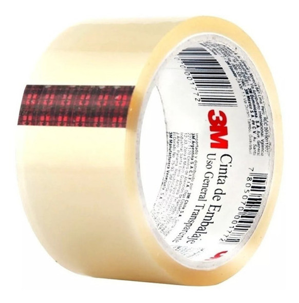 Pack X12 Cinta Embalaje Transparente Empaque 3m 48mm X 50mts 0