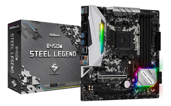 Tarjeta Madre Asrock B450m Steel Legend Socket Am4 - Tecnobo 0