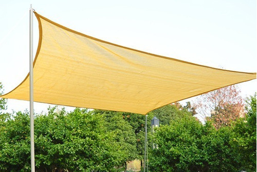 Toldo Vela Sombra 4x4 Con Kit De Instalación Uv 98% Ts Home 0