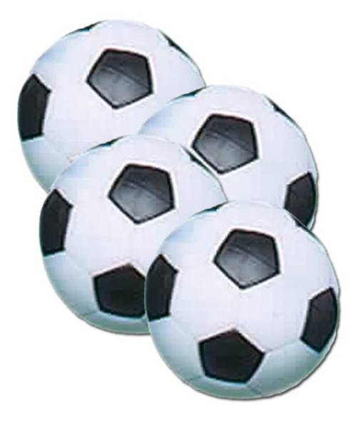 Mesa De Fútbol De Salón 36 Cm, Pack De 4, Negro Y Blanco 0