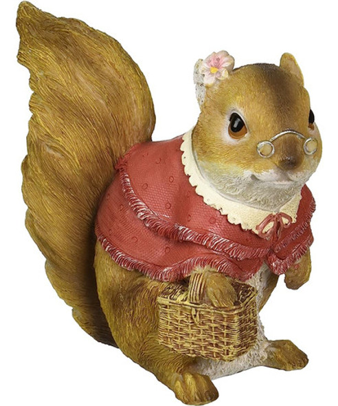 Diseño Toscano Qm24685000 Estatua De Ardilla: Abuela, A Todo 0