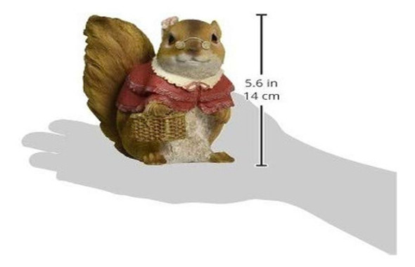 Diseño Toscano Qm24685000 Estatua De Ardilla: Abuela, A Todo 1