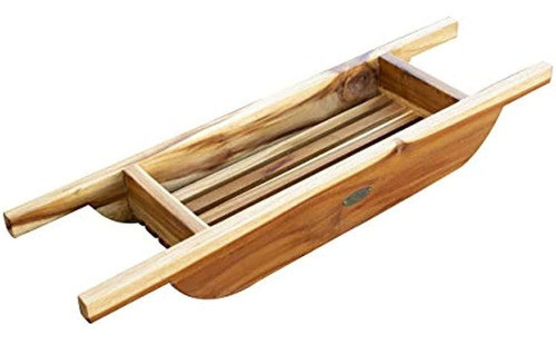 Ecodecors Solid Bath Caddy, Marrón 1