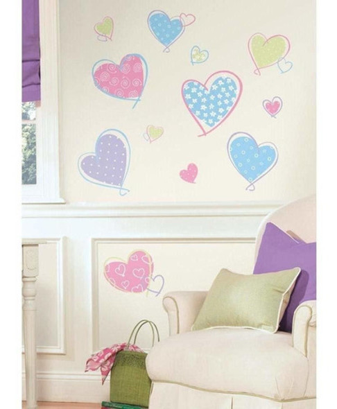 Vinilo Decorativo Pared [03p9vzl6] Corazones 1