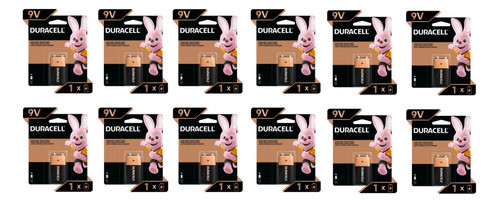 Bateria Duracell 9v Bateria Mn1604 Alcalina X 12 Unidades 1