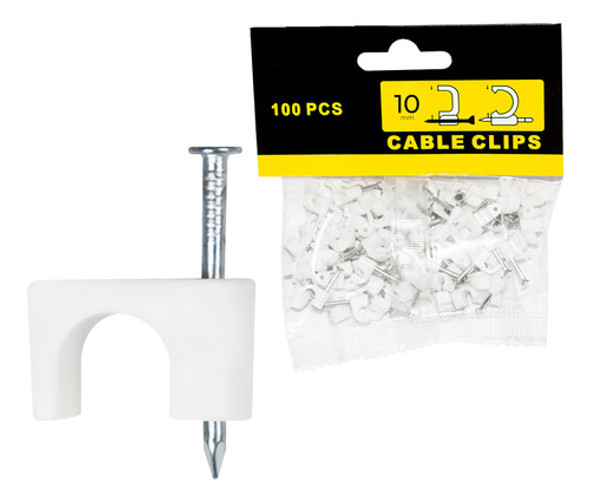 Pack X 1000 Grampas Anillo Fijacion 10mm De Plástico Resiste 0
