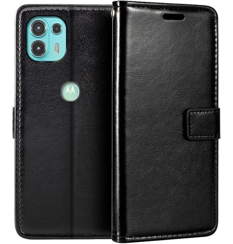 Funda Tapa Magnetica Piel Sintetica Para Moto Edge 20 Lite 0