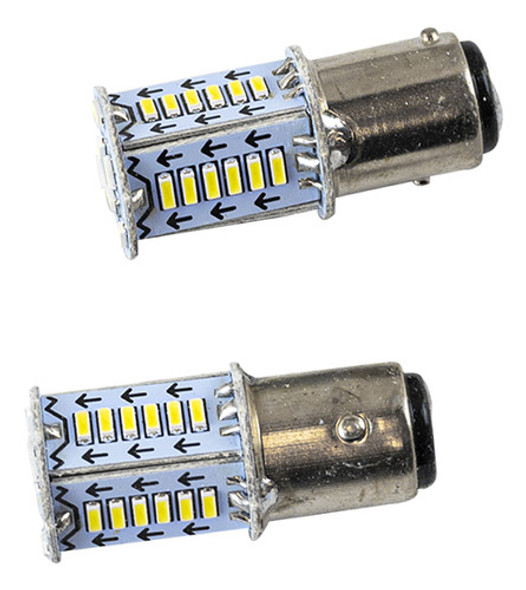 Lampara Jgo. Led 2 Polos (p/despareja) Blanca Destellante 0